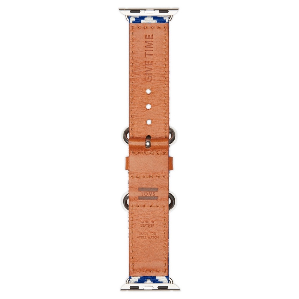 Toms Apple Watch Band Blue Woven New - Picture 3 of 5